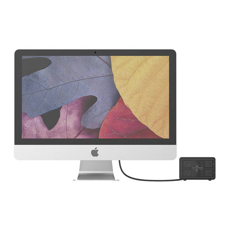 RENKFORCE 2BAY 3,5" HDD-Gehäuse USB 3.0 für 2 SATA-Festplatten bis 16 TB - 4064161339696