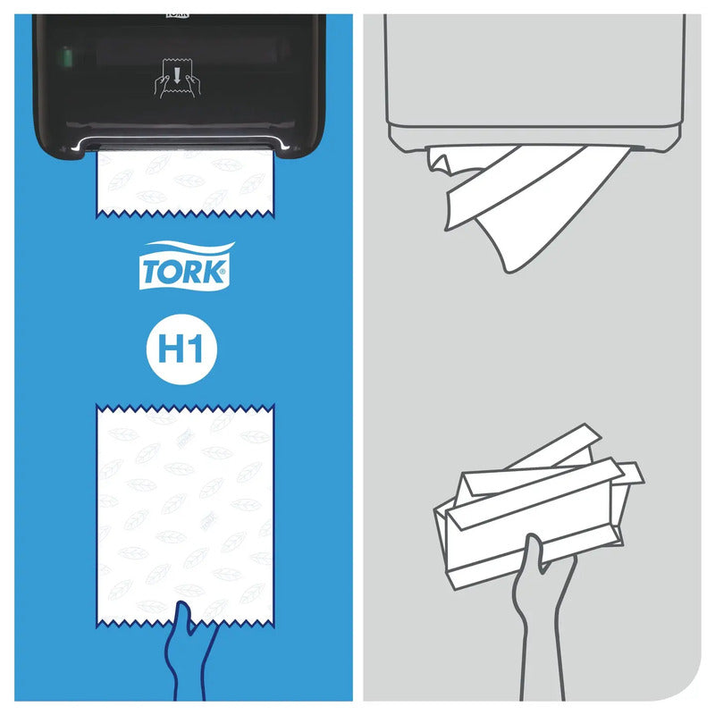 Tork Papierhandtücher blau 900m Handtuchrollen Hygienepapier für Tork H1 Rolle - 7322540122916