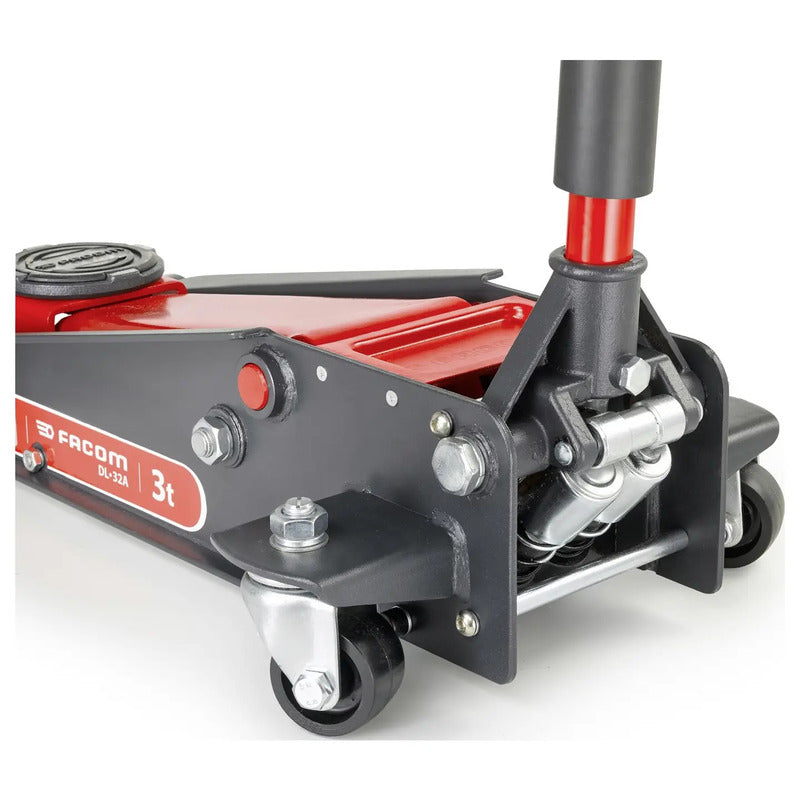 Facom Rangierwagenheber 3t Hubhöhe 13,3-46,5cm Werkzeugheber rot schwarz robust - 3662424059643