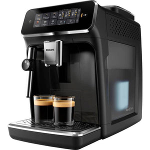 B-Ware Philips Kaffeevollautomat Kaffeemaschine Serie 3300 Schwarz Milchaufschäumer