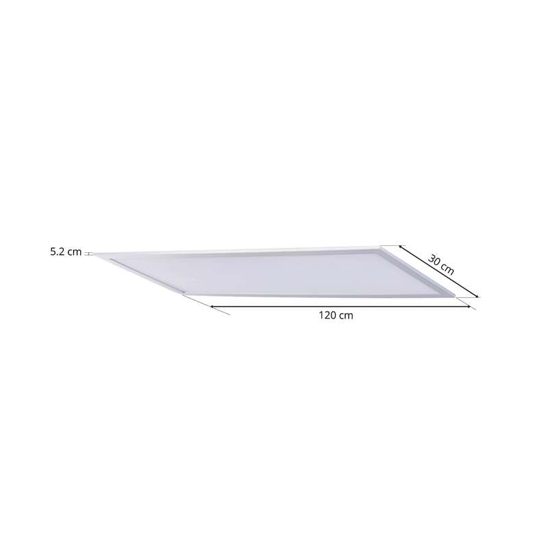Lindby Deckenlampe Deckenleuchte Livel LED Lampe Leuchte silber 120x30cm - 4251096528398