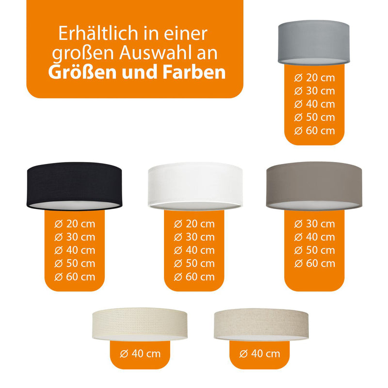 Smartwares Deckenlampe Mia Deckenlampe Lampe Leuchte E27 schwarz Ø 60 cm - 8711387171482