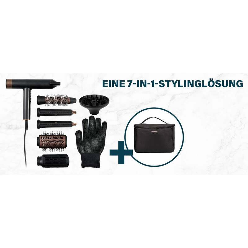 Princess Profi-Airstyler Haartrockner Föhn Haarstyler Schwarz - 8712836997707