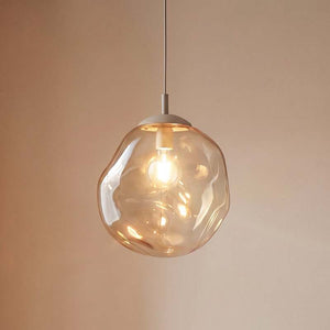B-Ware TK-Lighting Hängeleuchte Lava LED Pendelleuchte dimmbar sand grau Ø35cm E27