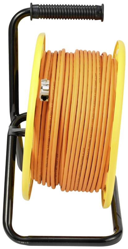 SpeaKa Professional RJ45 Verlängerungskabel Kabeltrommel Kupfer rund Orange 90 m - 4064161019086