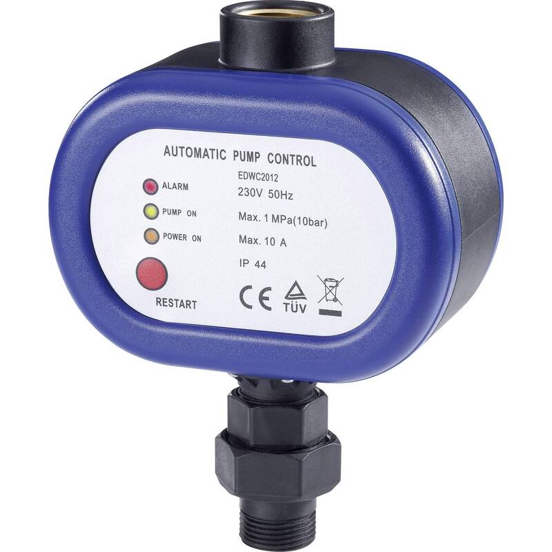 Renkforce Wasser-Druckschalter 230V 10A 10bar IP44 1" Anschluss 4800l/h - 4016138863222