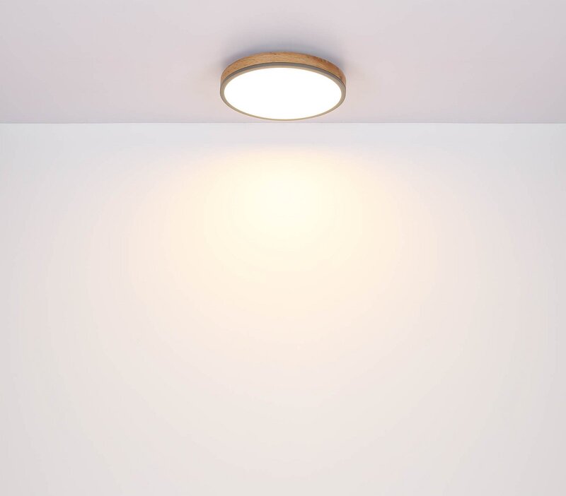 Deckenlampe LED Leuchte Lampe Doro Holz MDF CCT Fernbedienung SIEHE TEXT/FOTO - 9007371433568