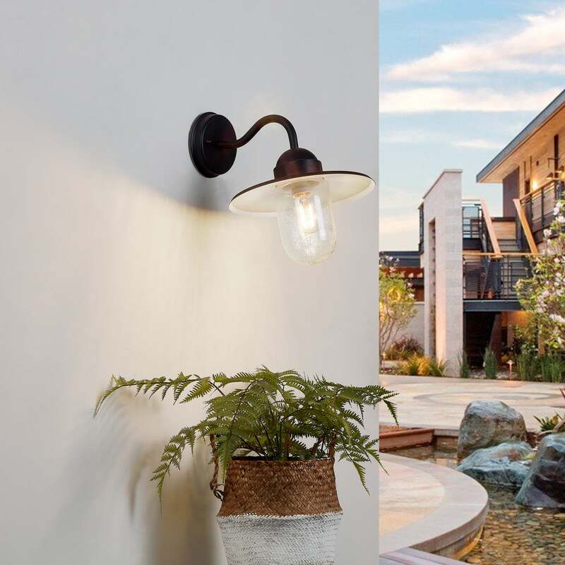 Lindby Rostbraune Außenwandlampe Außenwandleuchte Lampe Filip SIEHE TEXT/FOTO - 4251096517484