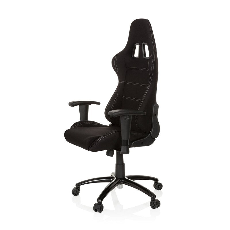 hjh OFFICE Gaming Stuhl Bürostuhl GAME FORCE Computerstuhl Stuhl Stoff schwarz   - 4251084660406