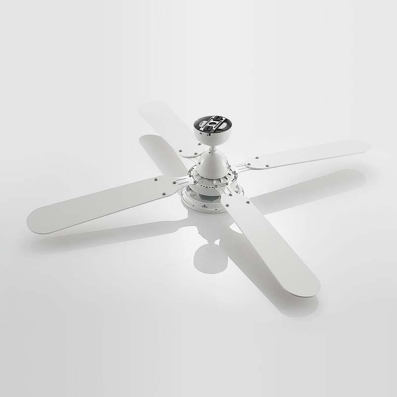 Lindby LED-Deckenventilator Tedric weiß leise Ø 133 cm für 5,4 m² - 4251911788495