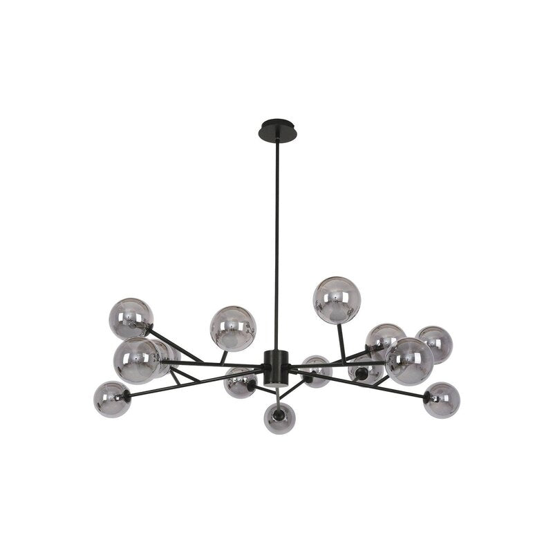 Beacon Hängeleuchte Pendelleuchte Orion Lampe schwarz rauchgrau Glas 15-flammig - 9333509118497