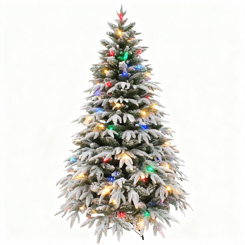 SHATCHI Weihnachtsbaum 8FT Grüne Lappland Tanne mit 400 LED Lichtern 2,4 m - 5056141029818