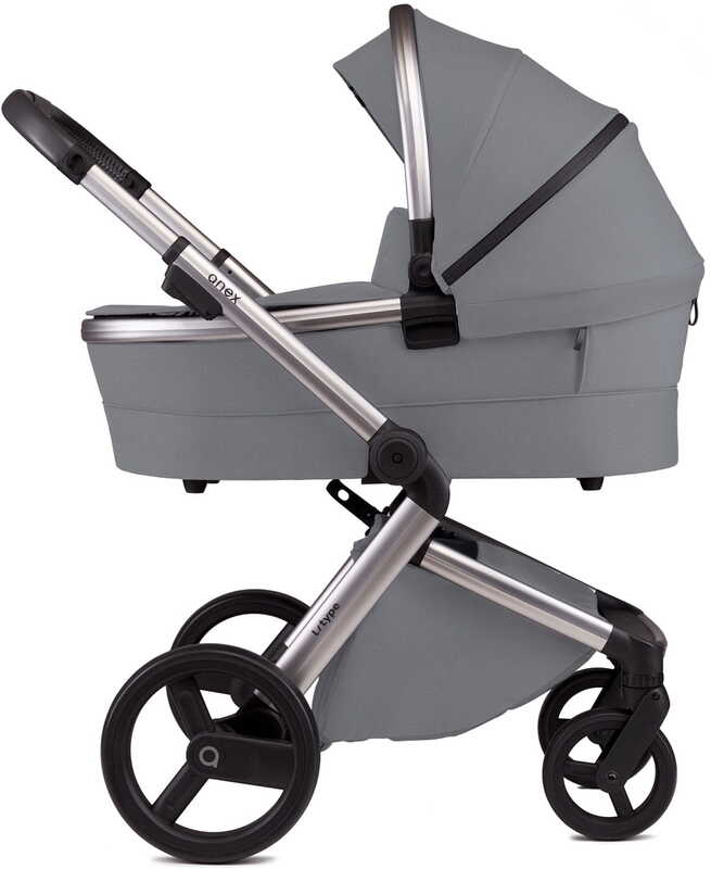 Anex Kinderwagen Buggy Kombikinderwagen l type Grau 2-in-1 Babywanne Sportsitz - 5902280015123