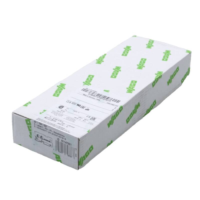 Wago X-COM-2L-1PIN-PE-BASISKL Klemme Anschluss grün gelb 50ST - 4044918827867