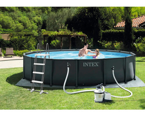 Intex Aufstellpool Framepool-Set Ultra XTR Ø 488cm rund Handtuchheizkörper - 6941057431611
