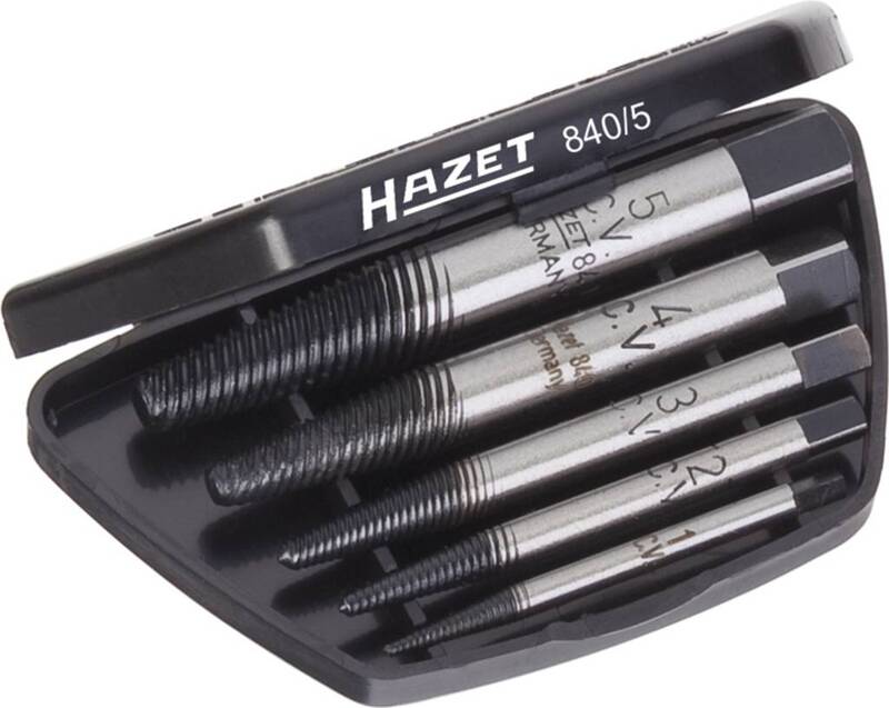 Hazet 840/8 Schraubenausdreher-Set M3 - M45 Chrom-Vanadium-Stahl - 4000896035786