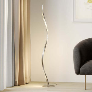 B-Ware Lindby Stehlampe Stehleuchte LED Criostal RGBW dimmbar Fernbedienung alu tran391