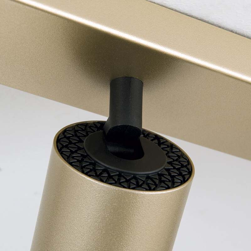 Strahler 6-flg gold matt schwenkbar aus Metall für moderne Beleuchtung 130x6cm - 9003090277698