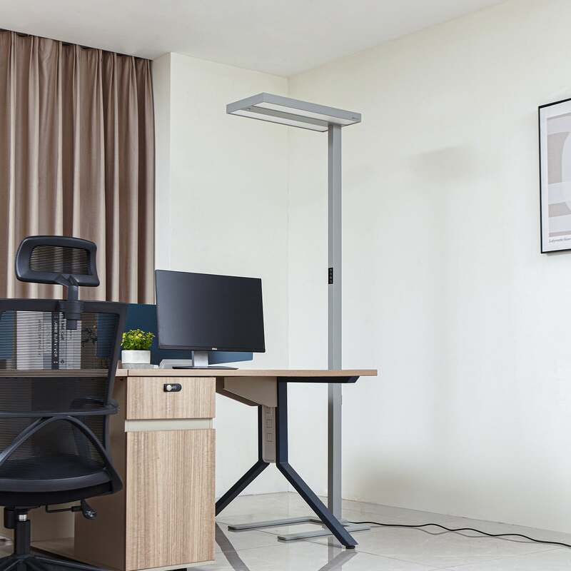 Arcchio LED-Stehleuchte Logan Ultra HCL CCT dimmbar silber mit Bewegungsmelder - 4251911798029