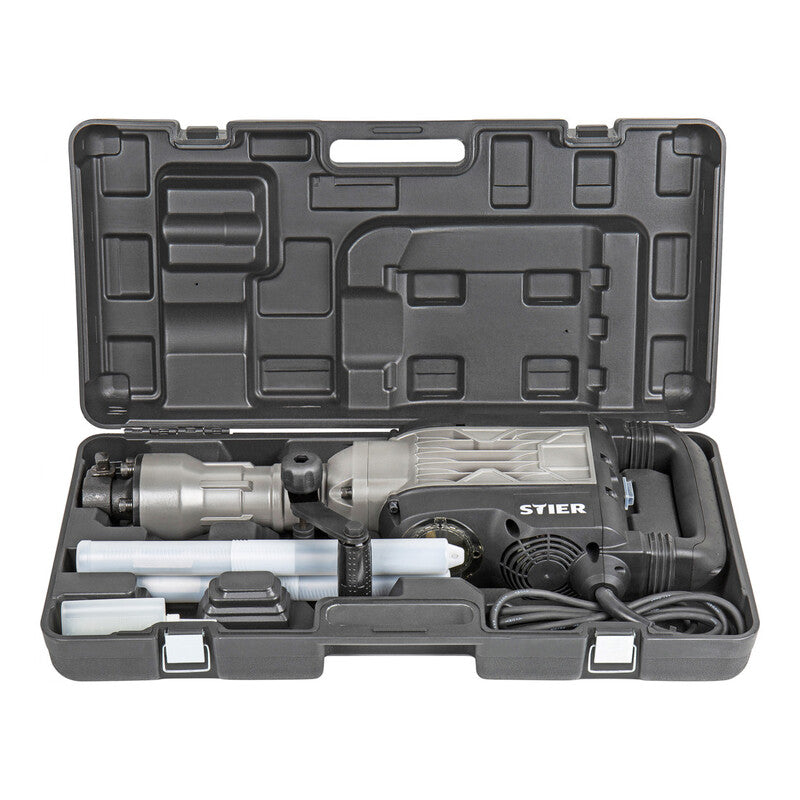 STIER Abbruchhammer 1700W 50J 2000Schläge/min Schlagbohrer 30mm Sechskant - 4251709614920