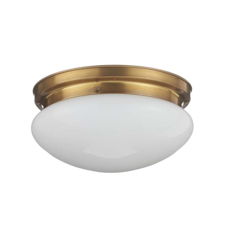 Berliner Messinglampen Deckenleuchte Harry LED Lampe dimmbar messing Ø30cm - 4043783504019