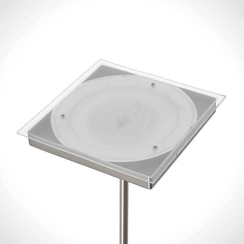 Lindby Sumani LED-Stehleuchte Stehlampe Standleuchte Standlampe eckig nickel - 4251096587081