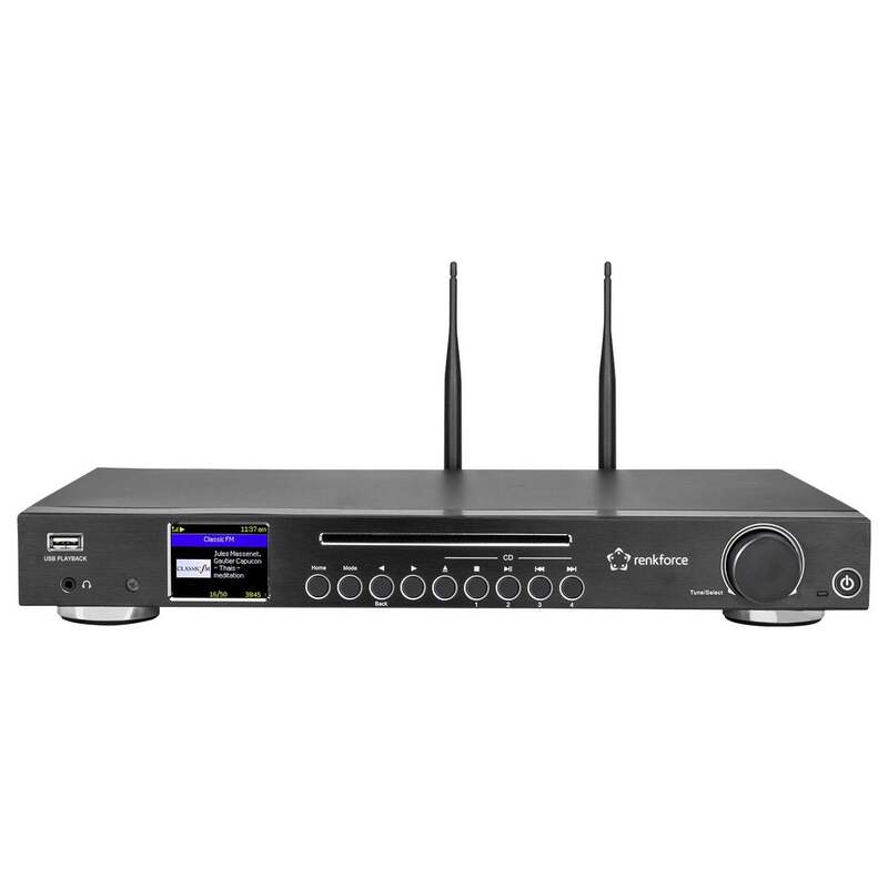 RENKFORCE Radio Empfänger RF DAB DAIR1702 Internetradio Fernbedienung WLAN CD BT - 4064161408842
