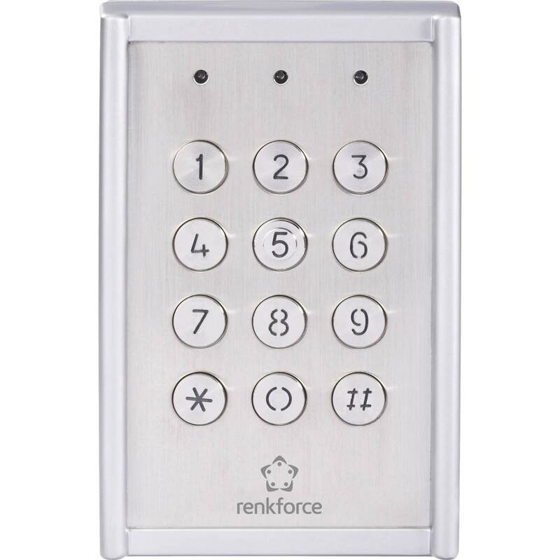 Renkforce 751624 Codeschloss Schloss Code Aufputz IP65 mit beleuchteter Tastatur - 4016138567144