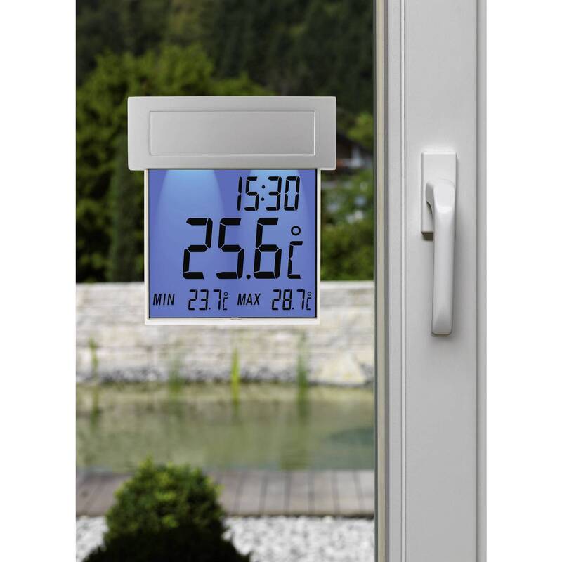 TFA Solar-Fenster-Thermometer Digital Innentemperatur -10 bis +50 °C - 4009816017475