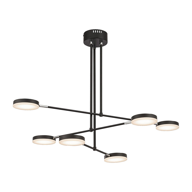 Maytoni Hängelampe Hängeleuchte Fad LED Pendelleuchte 6-fl schwarz weiß 89x55cm - 4251110053493