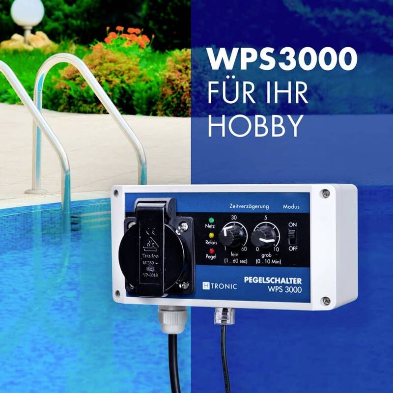 H-Tronic Niveauregler WPS 3000 Füllen Leeren 10m Wasserstandskontrolle 230V - 4260003173446
