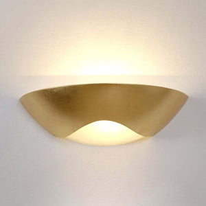 B-Ware Holländer Wandleuchte Wandlampe Matteo Curve LED Lampe Leuchte Gold Wandstrahler