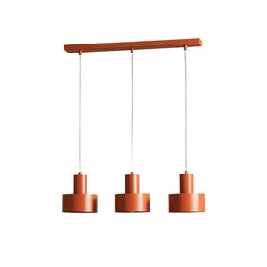 B-Ware Hängeleuchte Rif 3 ziegelrot 3-flammig dimmbar Stahl 67x15 cm Sigma