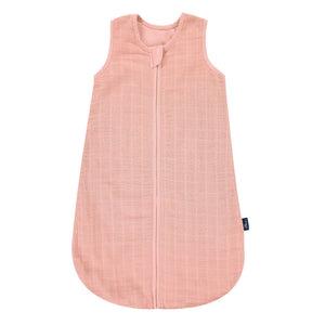 B-Ware Alvi Mull-Schlafsack 100 cm Baumwolle Schlafsack Frühling Sommer 0,5 TOG pink