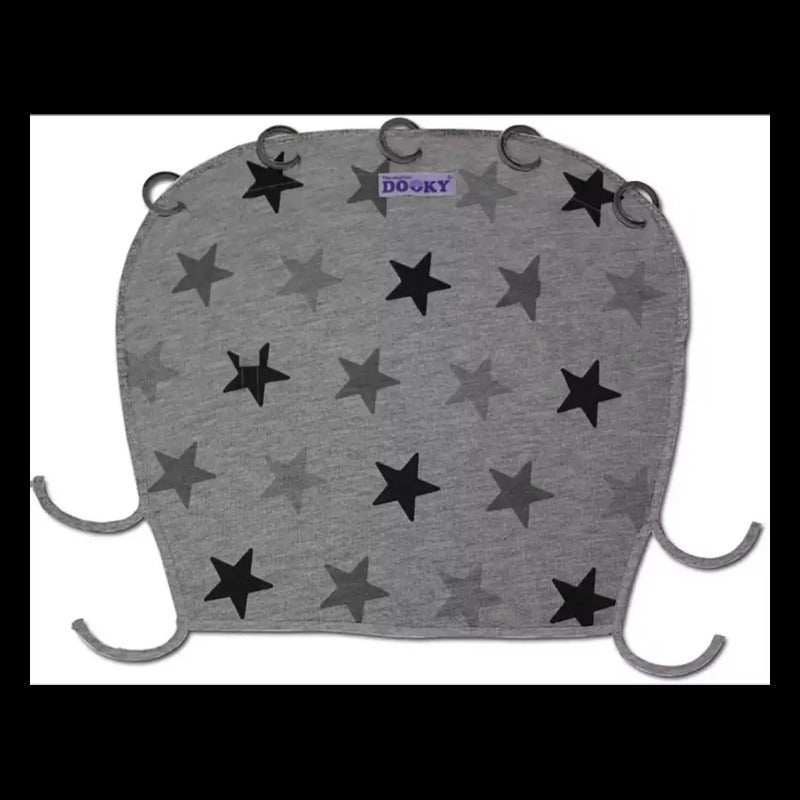elementsforkids Dooky Cover Schutzdecke Babydecke Grey Stars Uni grau 4 STÜCK - 5038278000472