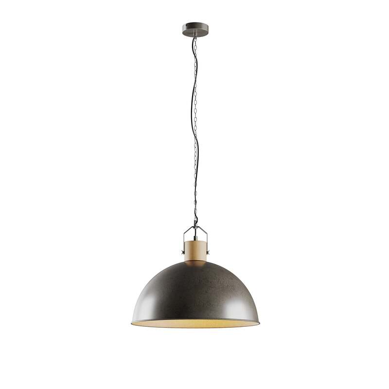 Lindby Hängeleuchte Holgar LED Pendelleuchte Lampe dimmbar grün Ø45cm Holz - 4251096571226