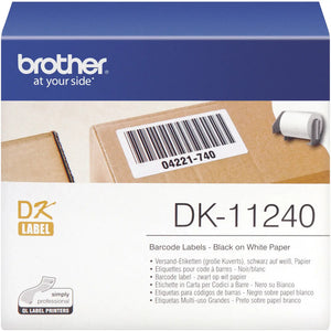 B-Ware Brother Paket-Etiketten Rolle 102x51mm Papier Weiß 600 St Permanent haftend