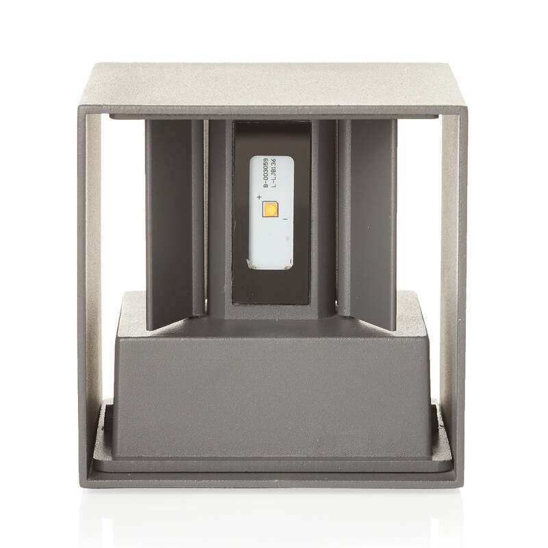 Orion Außenwandleuchte LED Cube anthrazit Gartenleuchte Wandleuchte 10x10cm IP54 - 9003090253630