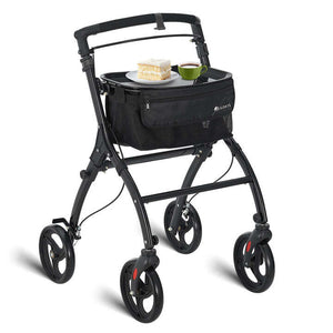 B-Ware Rollator Aktiv klappbar für schmale Wohnräume Aluminium schwarz 110kg max.