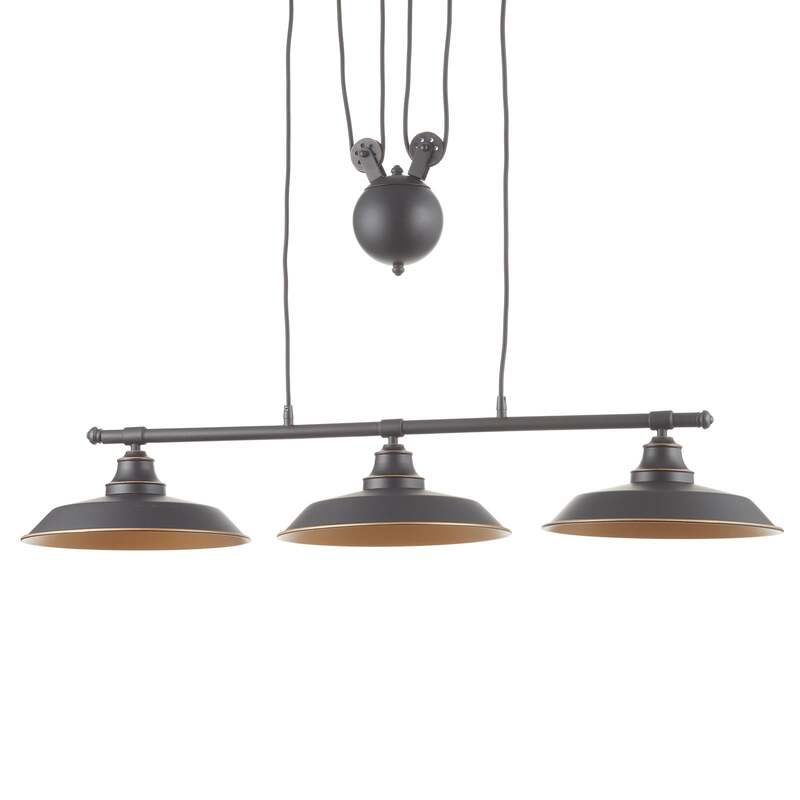 Westinghouse Hängeleuchte Iron Hill Hängeleuchte Lampe Leuchte 3fl. E27 schwarz - 4895105610751