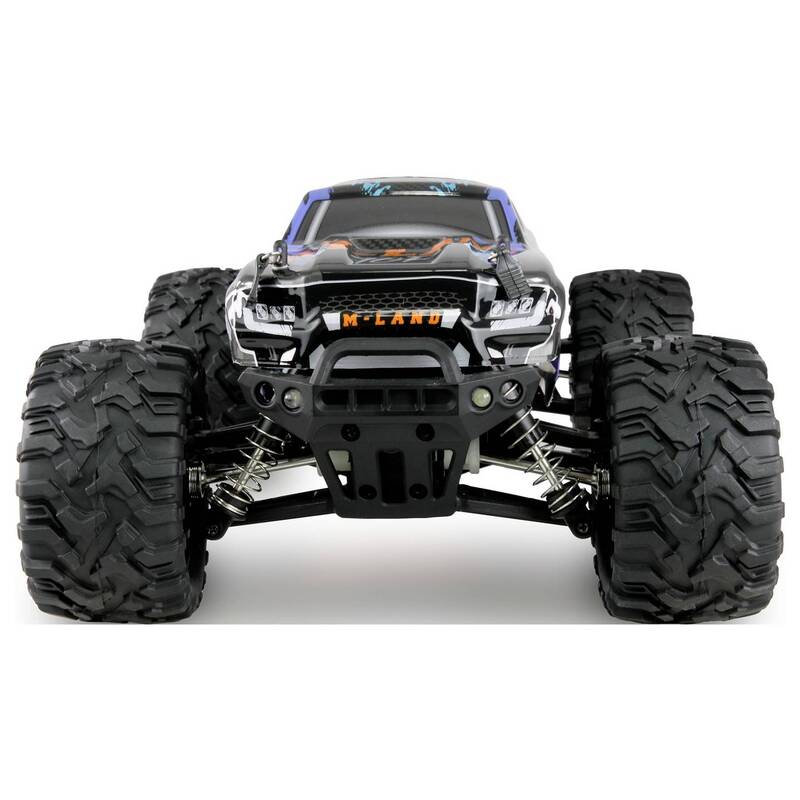 Amewi RC Einsteiger Modellauto M-Land Blau Monstertruck 1:16 4WD 48 km/h RtR - 4260768517301