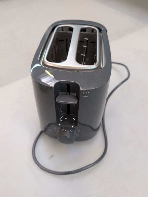 Philips HD2581/10 Toaster Doppelschlitztoaster Doppel mit Brötchenaufsatz Grau - 8720389007019