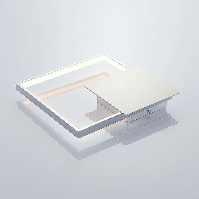 Lindby Wandlampe Wandleuchte Anays LED Lampe Leuchte chrom transparent 32x32cm - 4251096558203