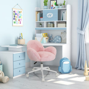 B-Ware hjh OFFICE Kinderstuhl KID TEDDY Rosa Drehstuhl mit Armlehnen für Kinder