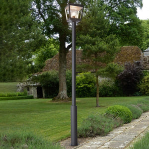 B-Ware Lucande Mastleuchte Dunia Gartenleuchte Wegeleuchte Lampe Terrassenlampe E27