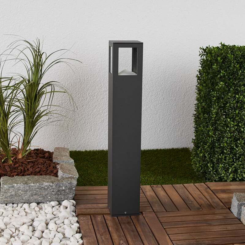 Lucande Wegeleuchte Gartenleuchte Nicola LED Pollerleuchte anthrazit 65cm IP54 - 6291105701945