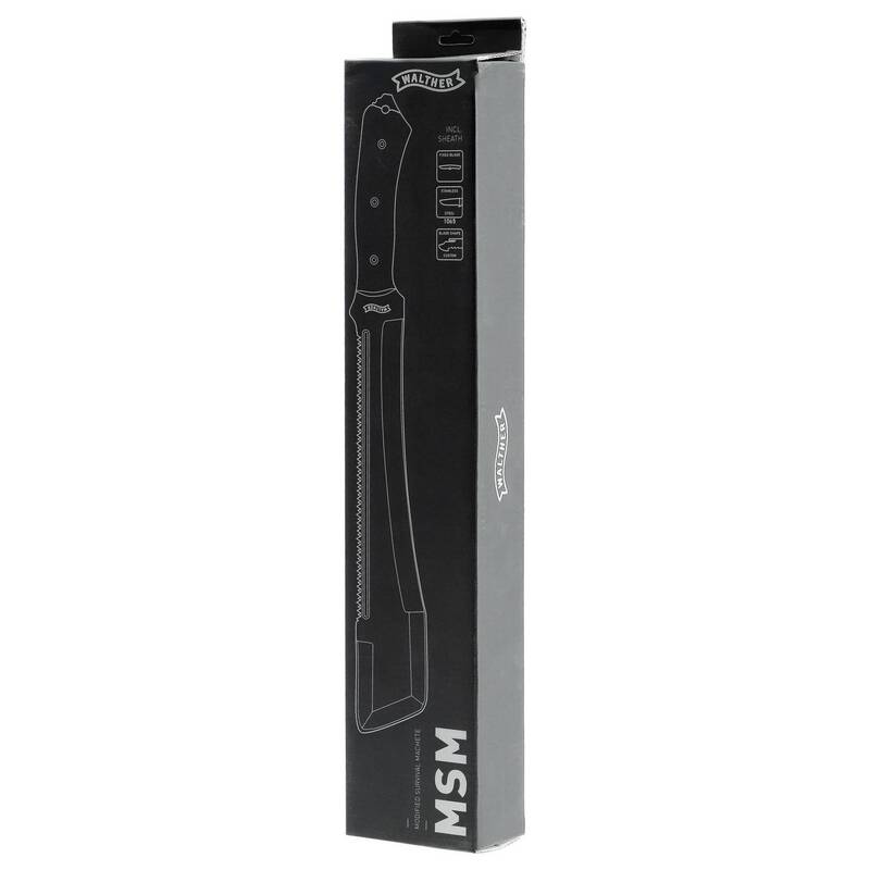 Walther Gärtnermesser Forstmesser MSM 5.0870 Schwarz Carbonstahl 437mm 700g - 4000844825513