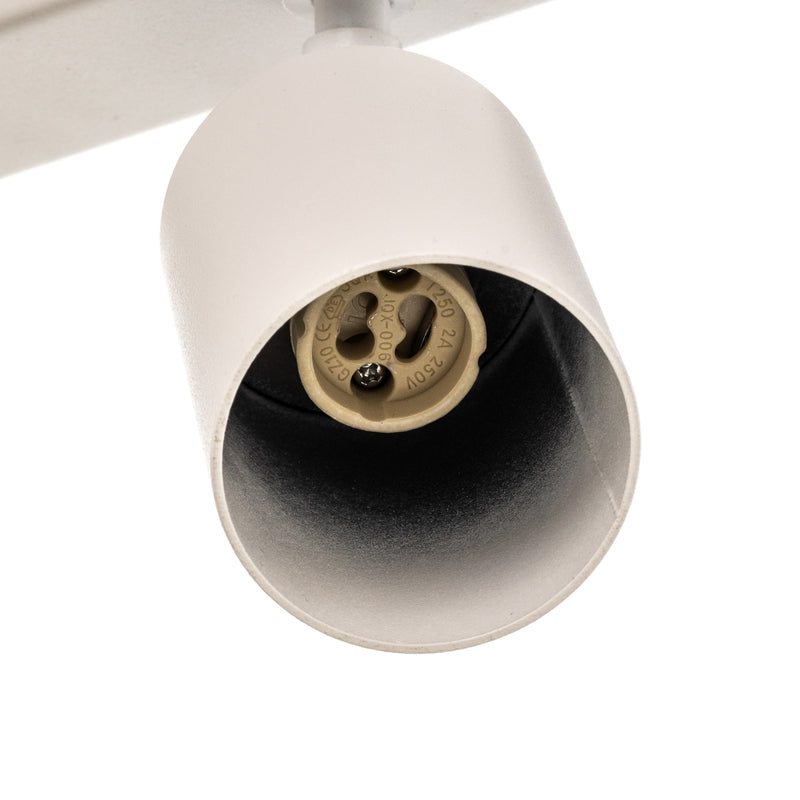 Deckenstrahler Zoom 5-flammig LED dimmbar Stahl weiß 80cm 6cm Höhe 16cm - 5907554416583