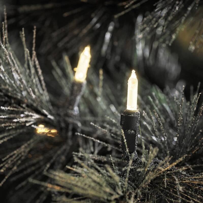 Konstsmide 6080-100 Mini-Lichterkette Außen EEK A 04 LED Warm-Weiß - 7318306080101