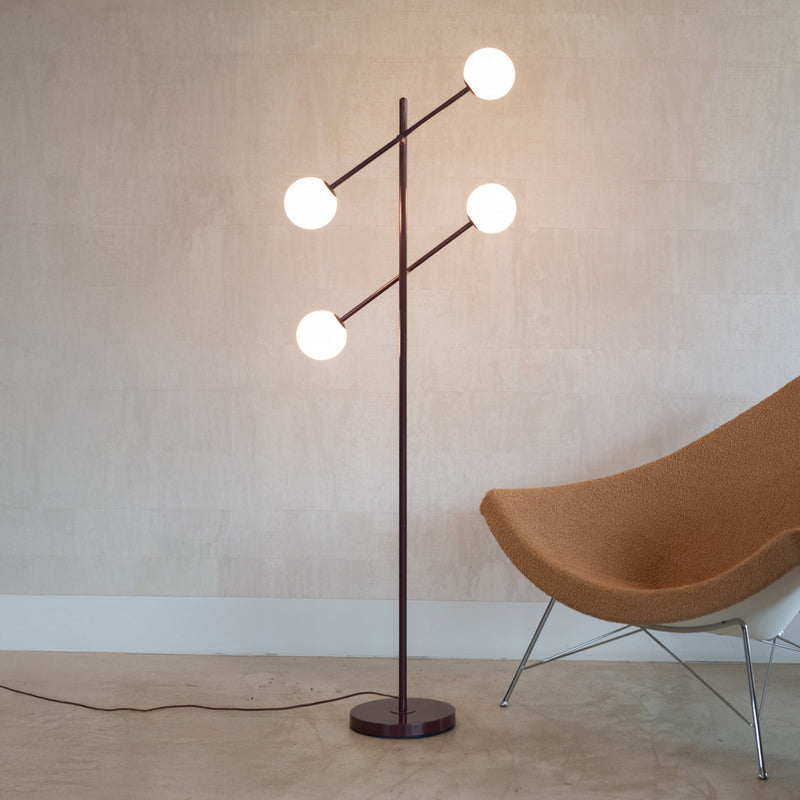IT'S ABOUT ROMI Stehlampe Copenhagen LED drehbar dimmbar dunkelrot 165cm Höhe - 8716248097482